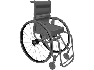 Wheel Chair 3D Model preview