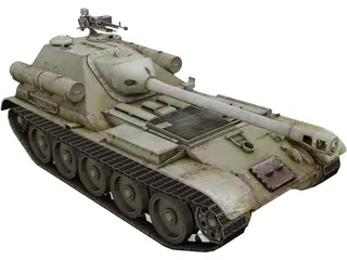 SU-101 UralMash Russian WW2 Tank 3D Model preview