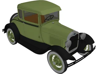 Ford Model A (1939) 3D Model preview