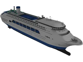 Cruise Ship 3D Model preview
