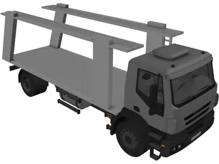 Iveco Trakker Car Carrier 3D Model preview