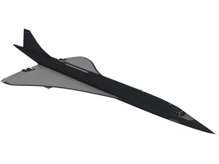 Concorde 3D Model preview
