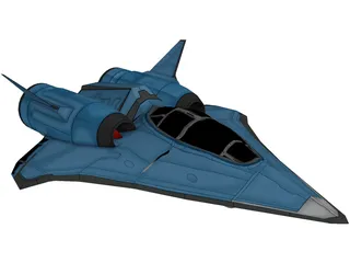 Aliens Spaceship 3D Model preview