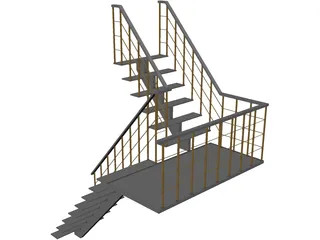 Stair 3D Model preview