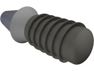 Dental Implant with Abutement 3D Model preview