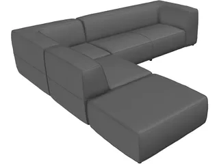 Daisy Sofa 3D Model preview