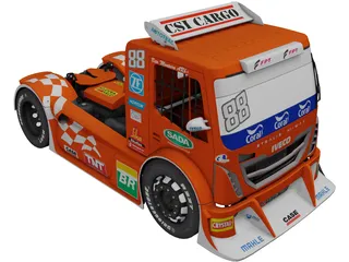 Iveco Stralis Scuderia Iveco 3D Model preview