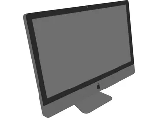 Apple iMac 27 Inch Monitor 3D Model preview