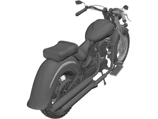 Yamaha XV1600A 3D Model preview