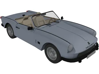 Triumph Spitfire Mk2 (1965) 3D Model preview