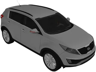 Kia Sportage (2012) 3D Model preview