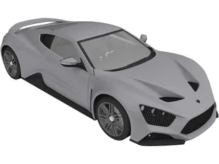 Zenvo ST1 (2010) 3D Model preview