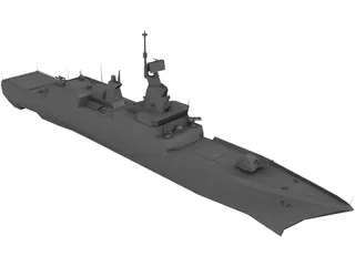 Steregushchiy Battle Ship 3D Model preview