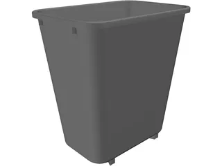 Trash Can 3D Model preview