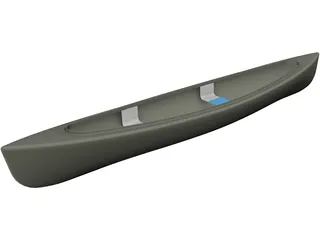 Canoe 3D Model preview