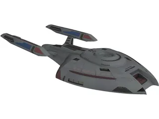Nova Class Star Ship 3D Model preview