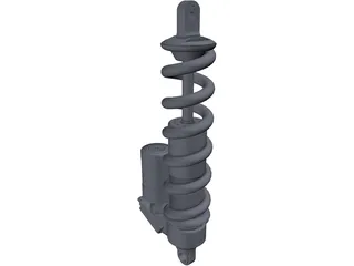 Cane Creek Double Barrel shock 3D Model preview
