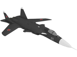 Sukhoi Su-47 Berkut 3D Model preview