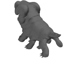 Woola Monster Creature 3D Model preview