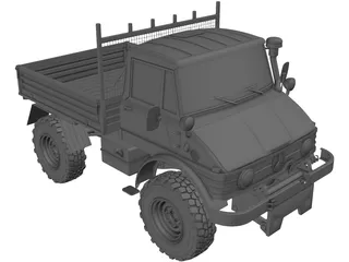 Mercedes-Benz Unimog 406 (1967) 3D Model preview