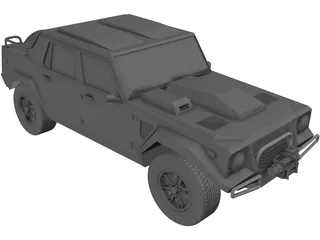 Lamborghini LM002 3D Model preview