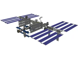 International Space Station (2011) 3D Model preview