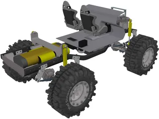 Tamiya Mountain Rider RC Truck 3D Model preview