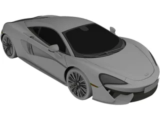 McLaren 570S 3D Model preview