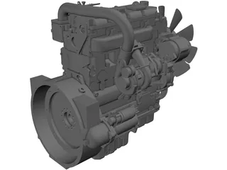 Perkins 1104d 3D Model preview