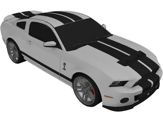 Ford Mustang Shelby GT500 3D Model preview
