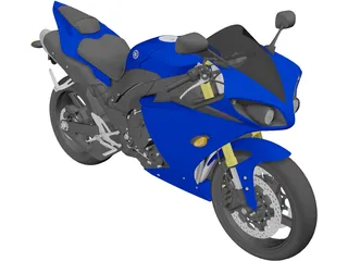 Yamaha R1 (2010) 3D Model preview
