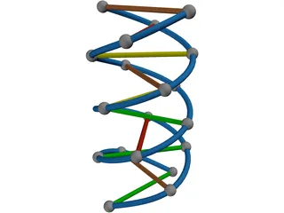 DNA Strand 3D Model preview
