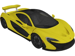 McLaren P1 (2014) 3D Model preview