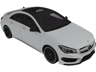 Mercedes-Benz CLA45 AMG (2014) 3D Model preview