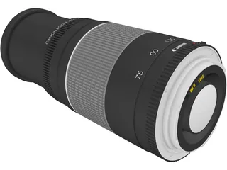 Canon Zoom Lens EF 75-300mm 1:4-5.6 3D Model preview