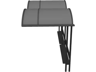 Bus Stand 3D Model preview