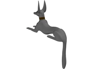 Anubis Statue 3D Model preview