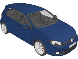 Volkswagen Golf 5 3D Model preview