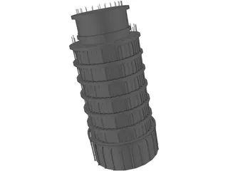 Pisa Tower 3D Model preview