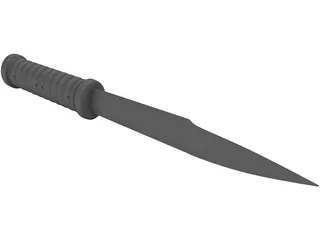 Tactical Knife 3D Model preview