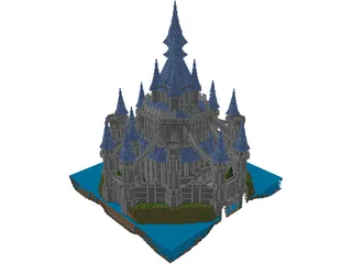 Zelda Castle 3D Model preview