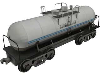 Fuel Tanker 3D Model preview