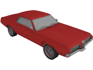 Mercury Cougar 3D Model preview