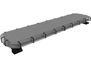 Whelen Liberty Police Lightbar 3D Model preview