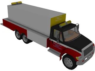 Water Conservation Truck 3D Model preview