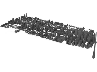 Toronto City Block 3D Model preview