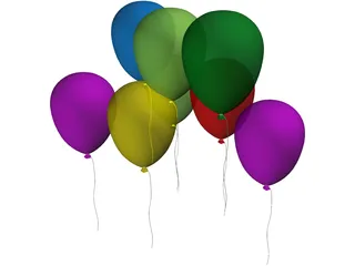 Balloons 3D Model preview