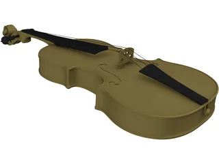 Violin 3D Model preview