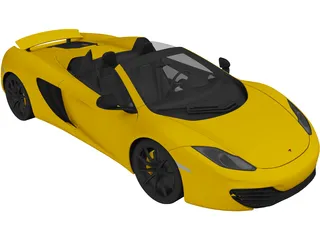 McLaren MP4-12C Spider (2013) 3D Model preview