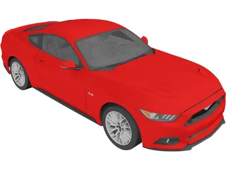 Ford Mustang GT (2015) 3D Model preview